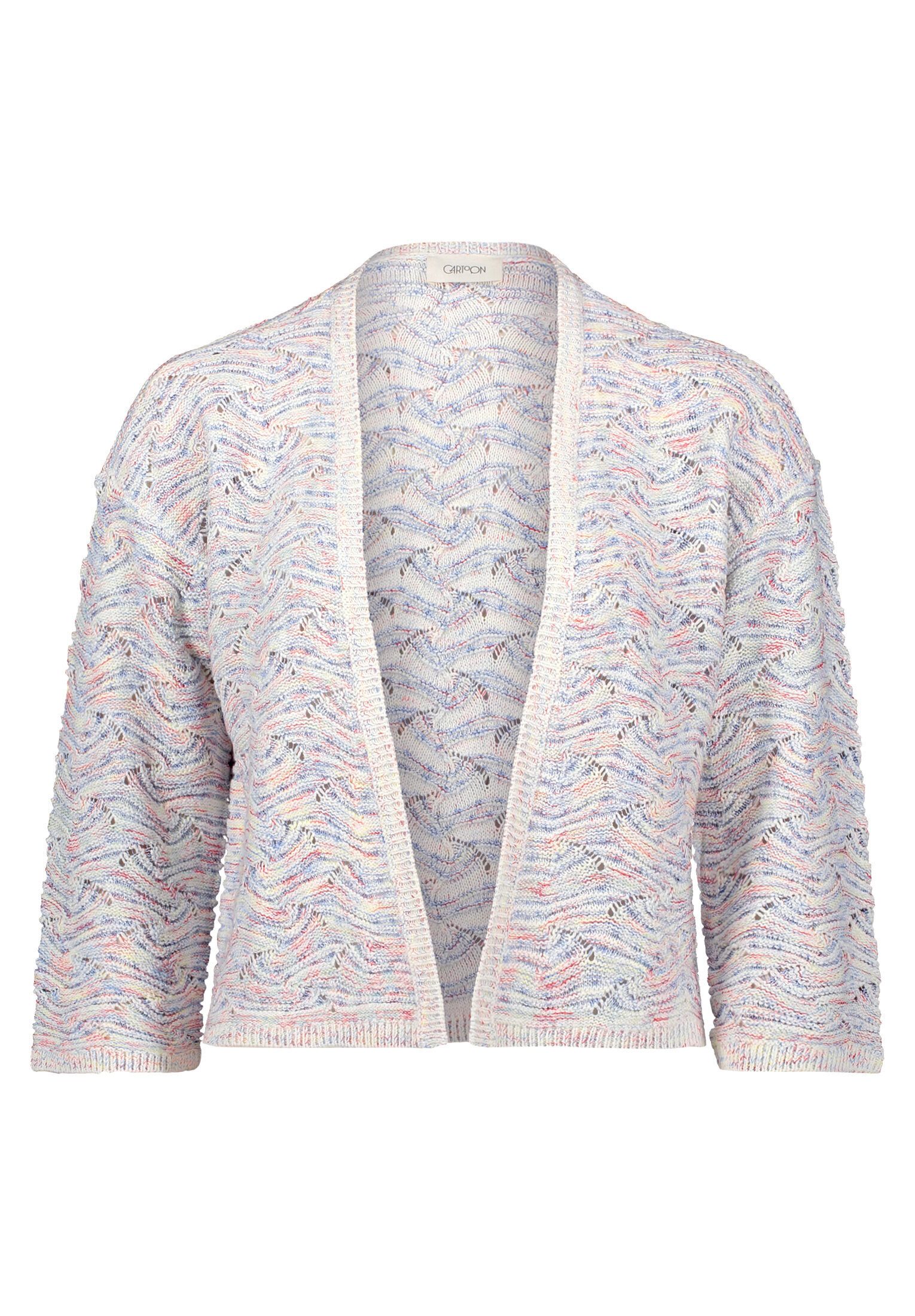 Cartoon Strickjacke Damen mit Struktur (1-tlg) Struktur