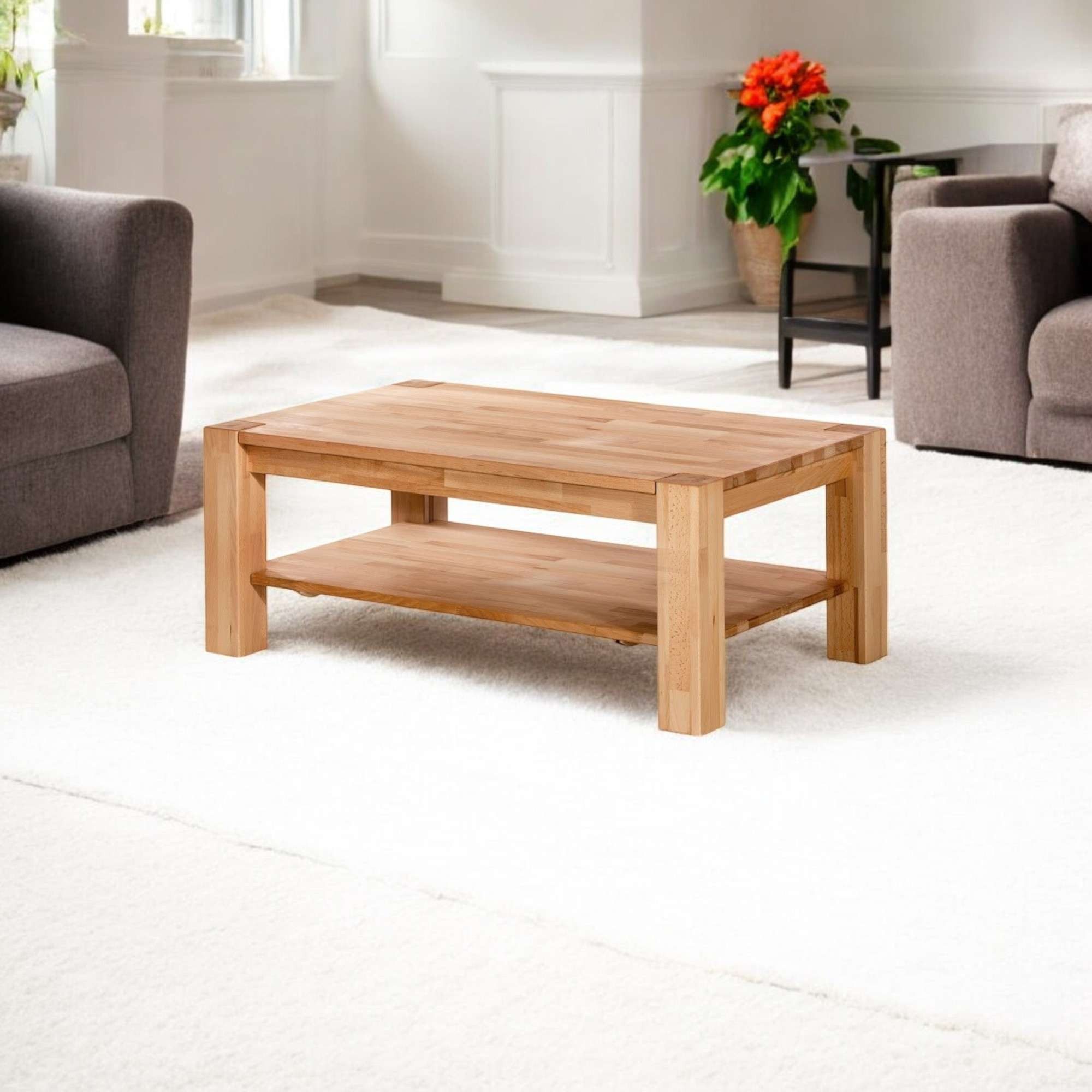 Home affaire Couchtisch "Street Kaffeetisch, Massivholz, in Buche geölt, TO günstig online kaufen