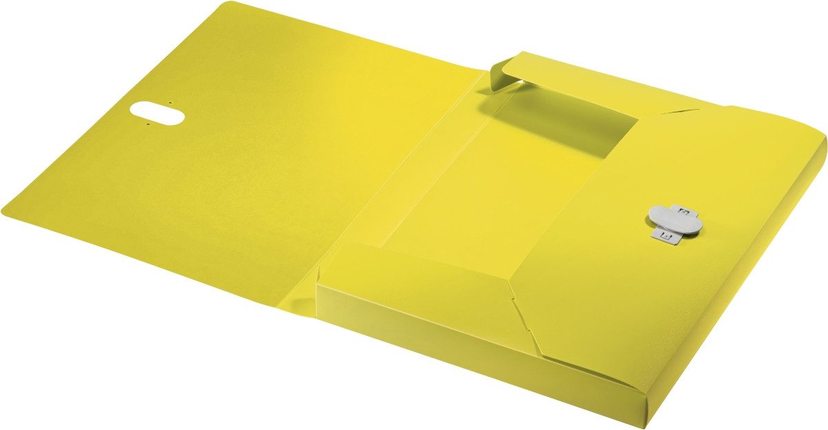 LEITZ Fächermappe Ablagebox Recycle A4 PP 30mm gelb