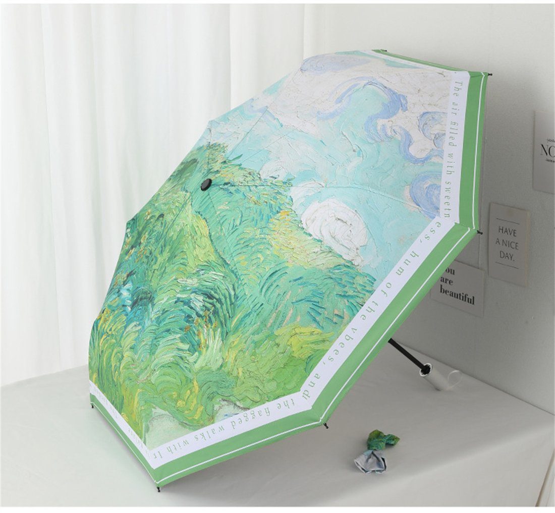 YOOdy~ Taschenregenschirm UV-Schutzschirm Sonnenschutz winzig klein für unterwegs | Taschenschirme