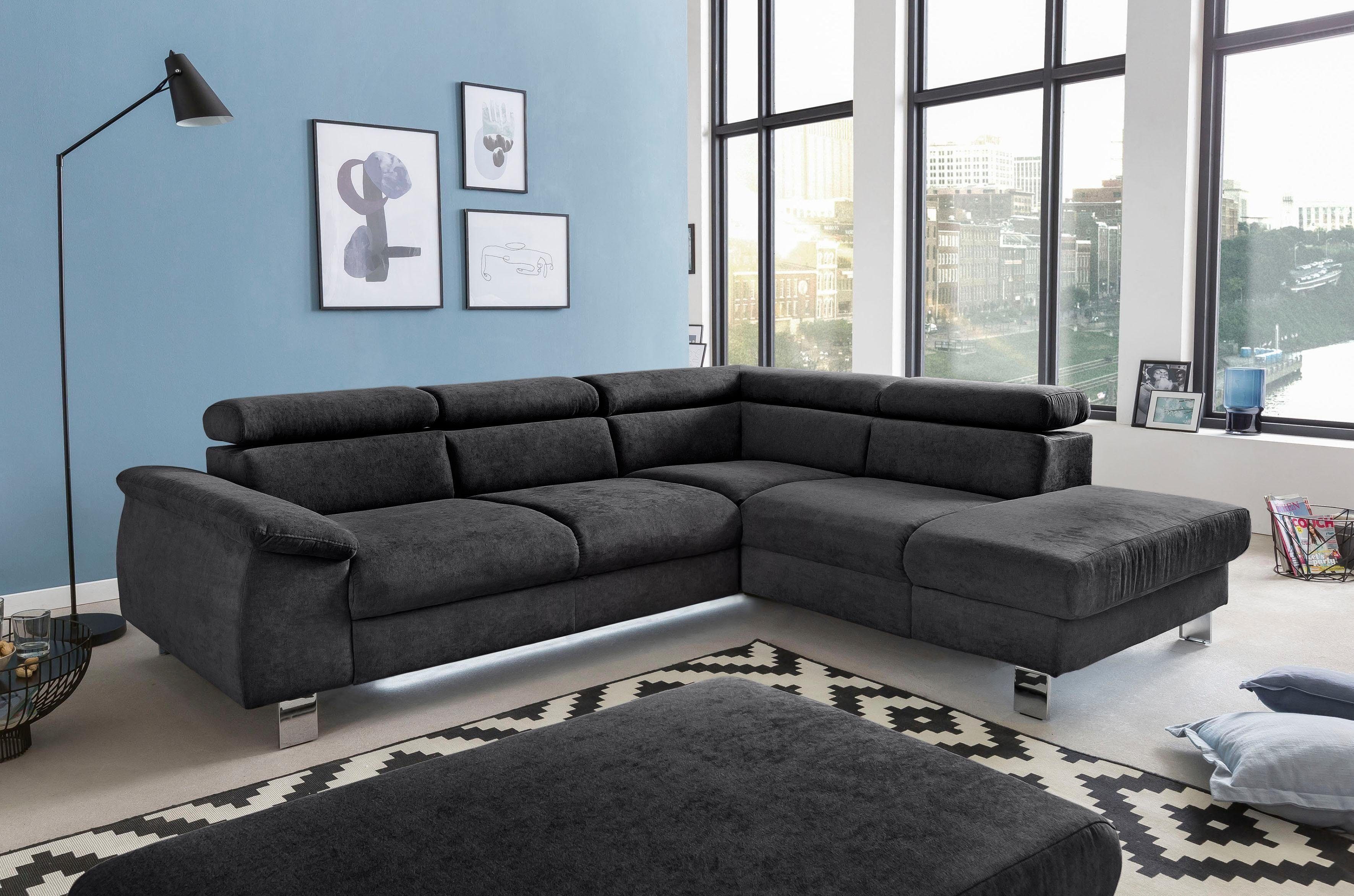 COTTA Polstergarnitur Komaris L-Form, (Set), Set bestehend aus: Ecksofa mit günstig online kaufen