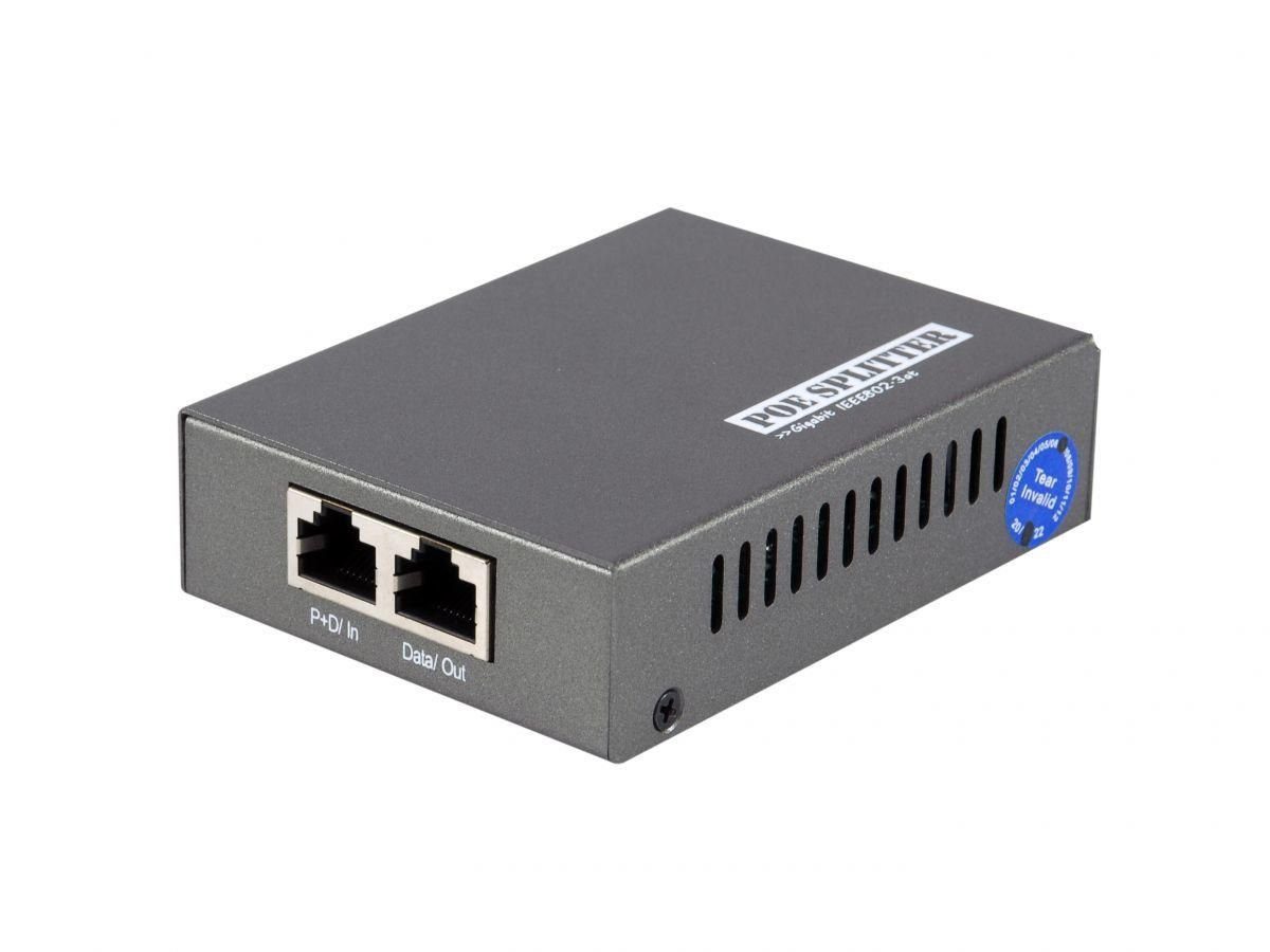 Splitter LevelOne 2-Port PoE Gigabit 802.3 af/at Netzwerk-Switch