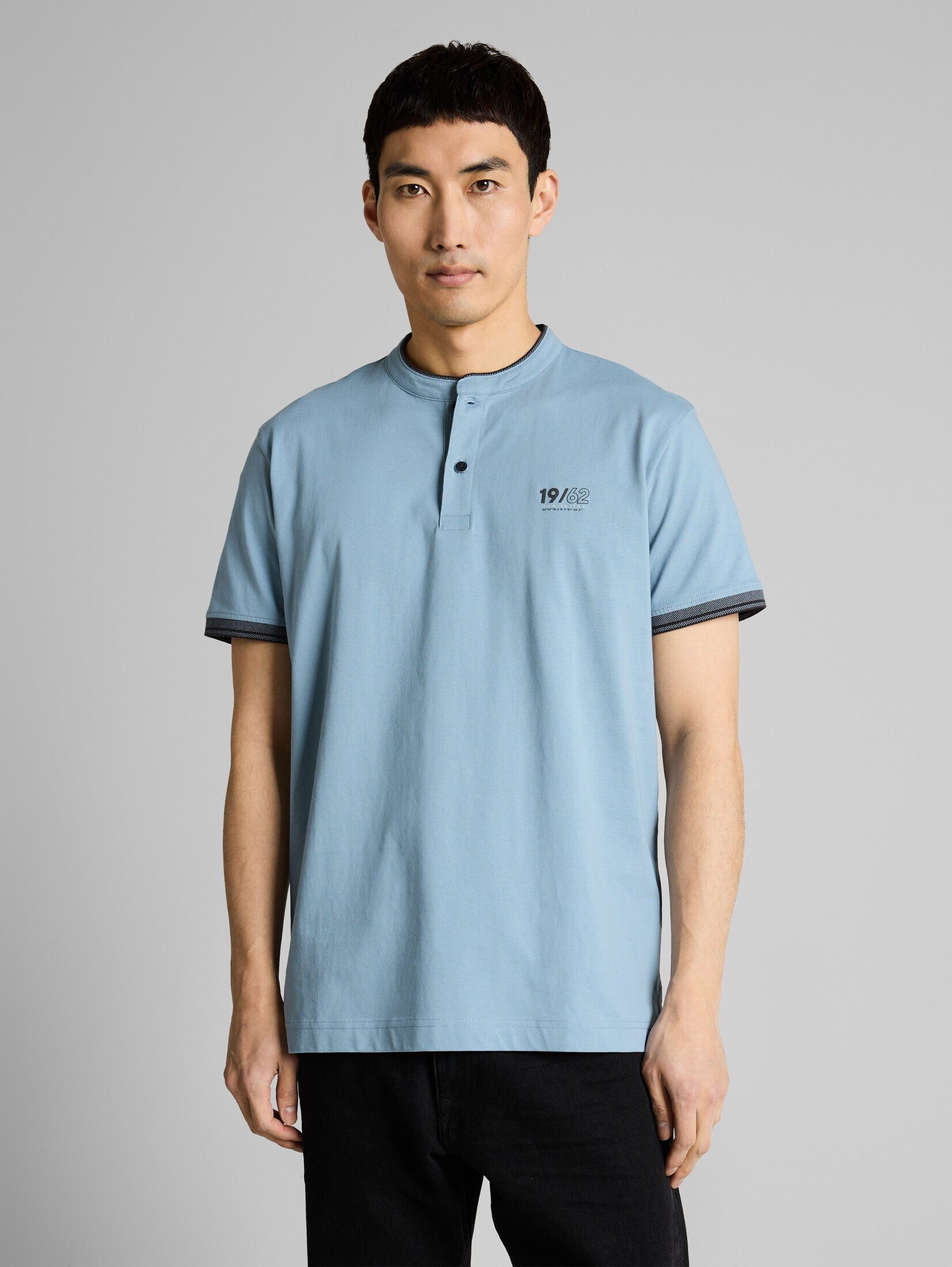 TOM TAILOR Poloshirt Poloshirts Poloshirt mit Stehkragen