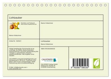 CALVENDO Wandkalender Lichtzauber (Tischkalender 2024 DIN A5 quer), CALVENDO Monatskalender