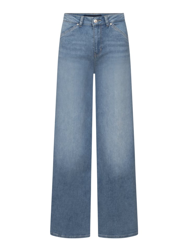 Raffaello Rossi 5-Pocket-Jeans blau,Casual,Baumwolle,Unifarben,Wide Leg,Mittel
