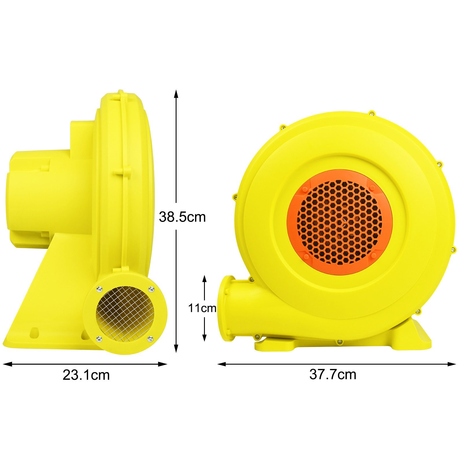 FIVMEN Luftpumpe Luftgebläse Elektrische Hüpfburg Gebläsepumpe Ventilator 450W/750W, Gebläse für aufblasbare Spielzeuge, Windmaschine mit Griff, Netzkabel