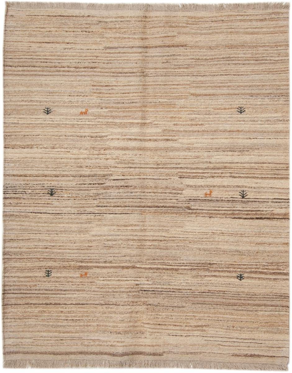 Orientteppich rechteckig, Moderner Nain 5 Loribaft Gabbeh mm Perser Trading, 157x187 Höhe: Orientteppich, Handgeknüpfter