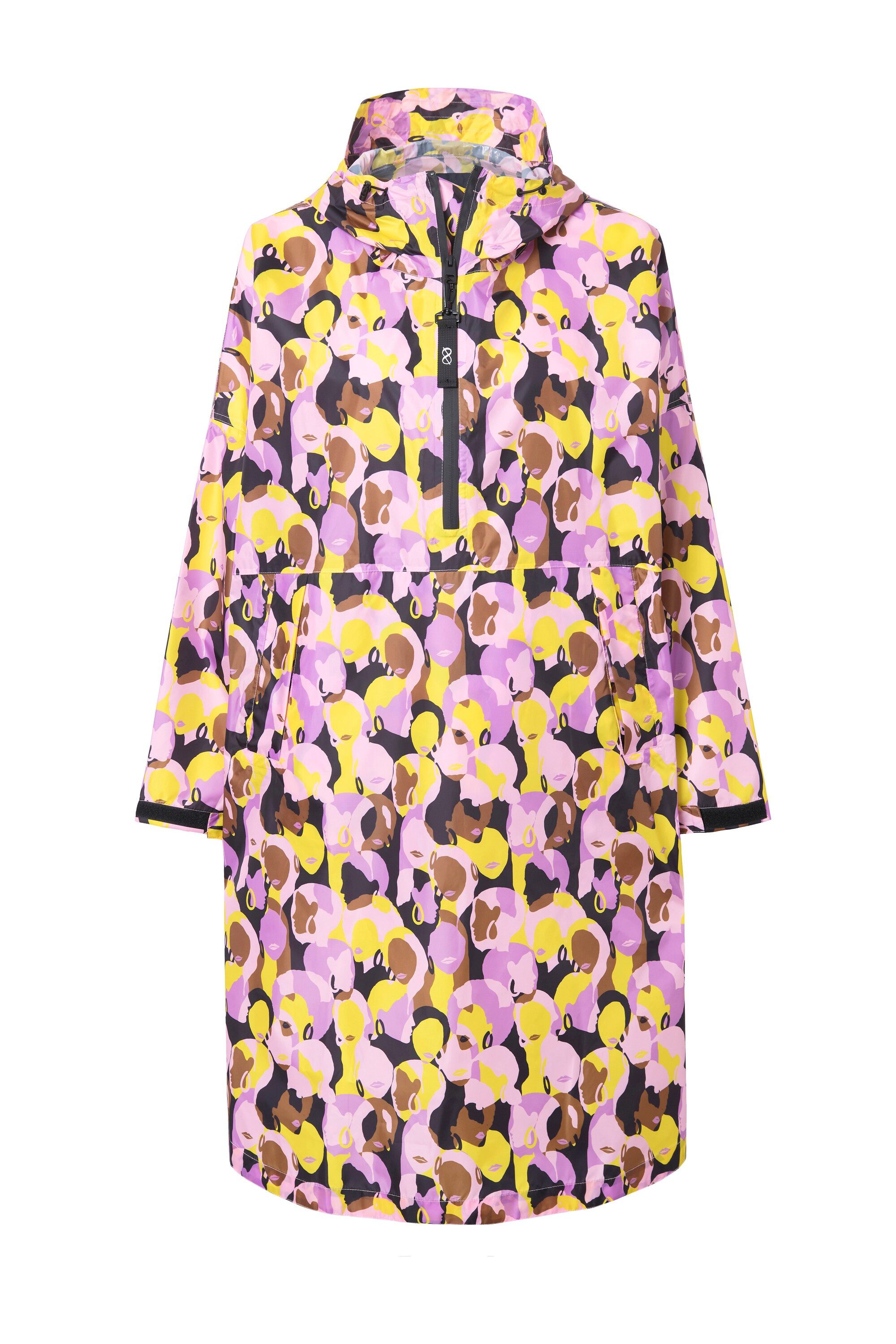Laurasøn Funktionsjacke Funktions-Regencape Unisex Print Kapuze günstig online kaufen