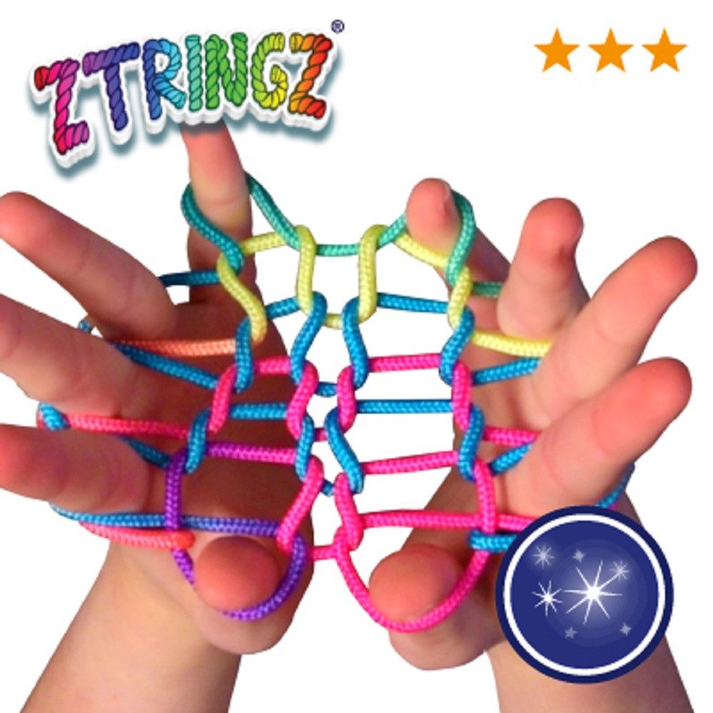 Fun Trading Lernspielzeug Schnurspiel, Fingertwist, ZTRINGZ, Fadenspiel, Fingerspiel (1-St), Motorikspiel, Geschenke, Ideal für Kinder und Erwachsene