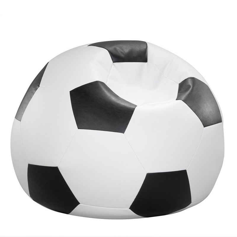 Licardo Sitzsack Fußball-Sitzball Kunstleder Ø 90 cm (1 St)
