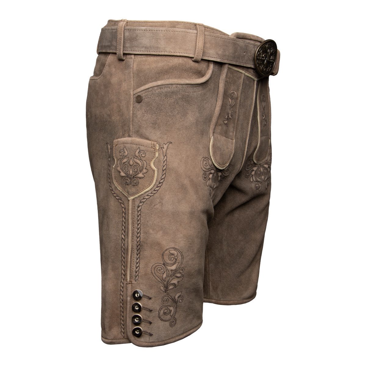 Krüger Trachtenlederhose Ralph Herren (1-tlg) Trachtenlederhose, Trachtenhose, Bayerische Lederhose, Oktoberfest