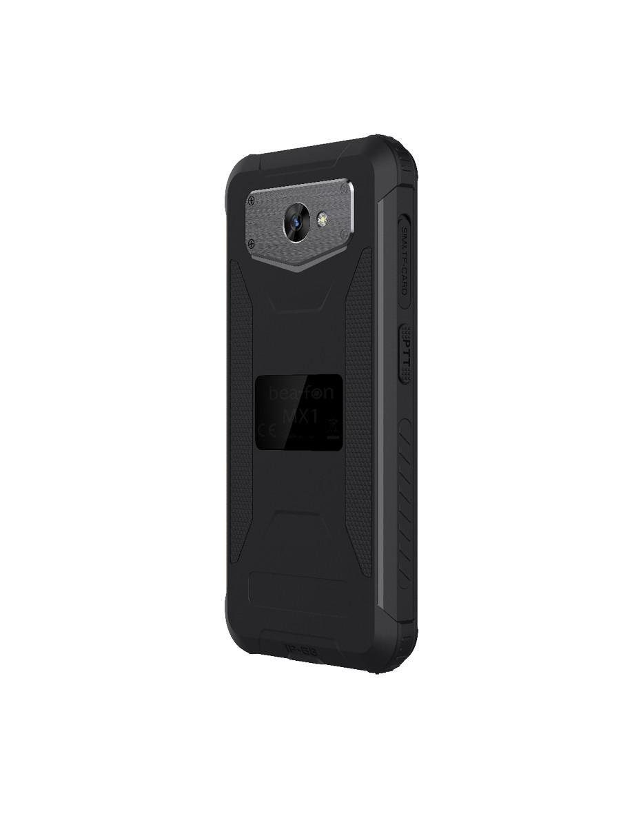 Beafon MX1 Schwarz Smartphone (14,50 Speicherplatz, Benutzeroberfläche, cm/5.71 leicht zubedienenden Notruftaste) 128 SOS GB Zoll