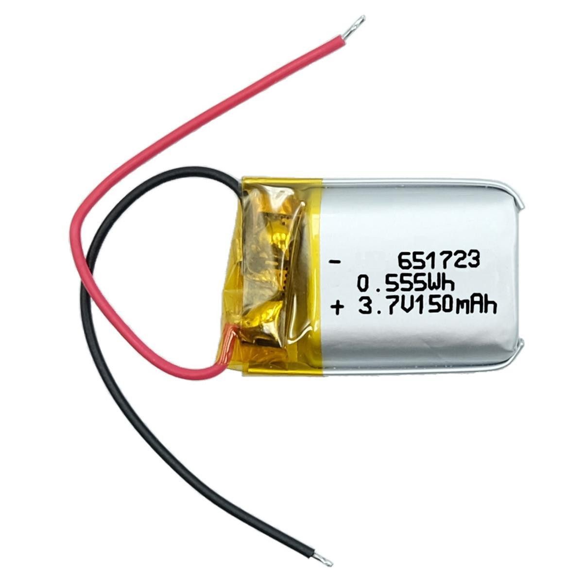 efaso Akku 3,7V / 150mAh / Li-Po / ohne Stecker / S107G Akku 150 mAh (3,7 V), Entladerate 25 C