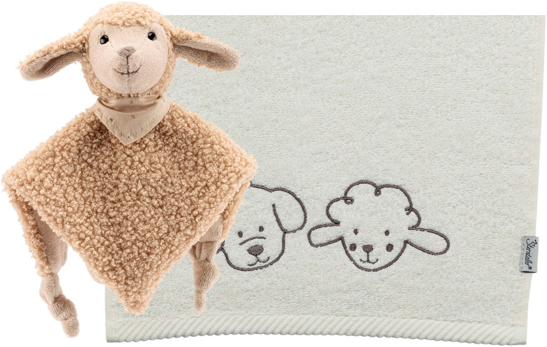 Sterntaler® Schmusetuch Geschenk-Set Bauernhof Schaf