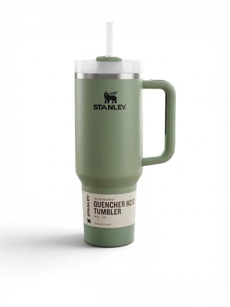 UE Stock GmbH Thermobecher Stanley Quencher FlowState Edelstahl 1.18 L Bay Leaves Hellgrün NEU