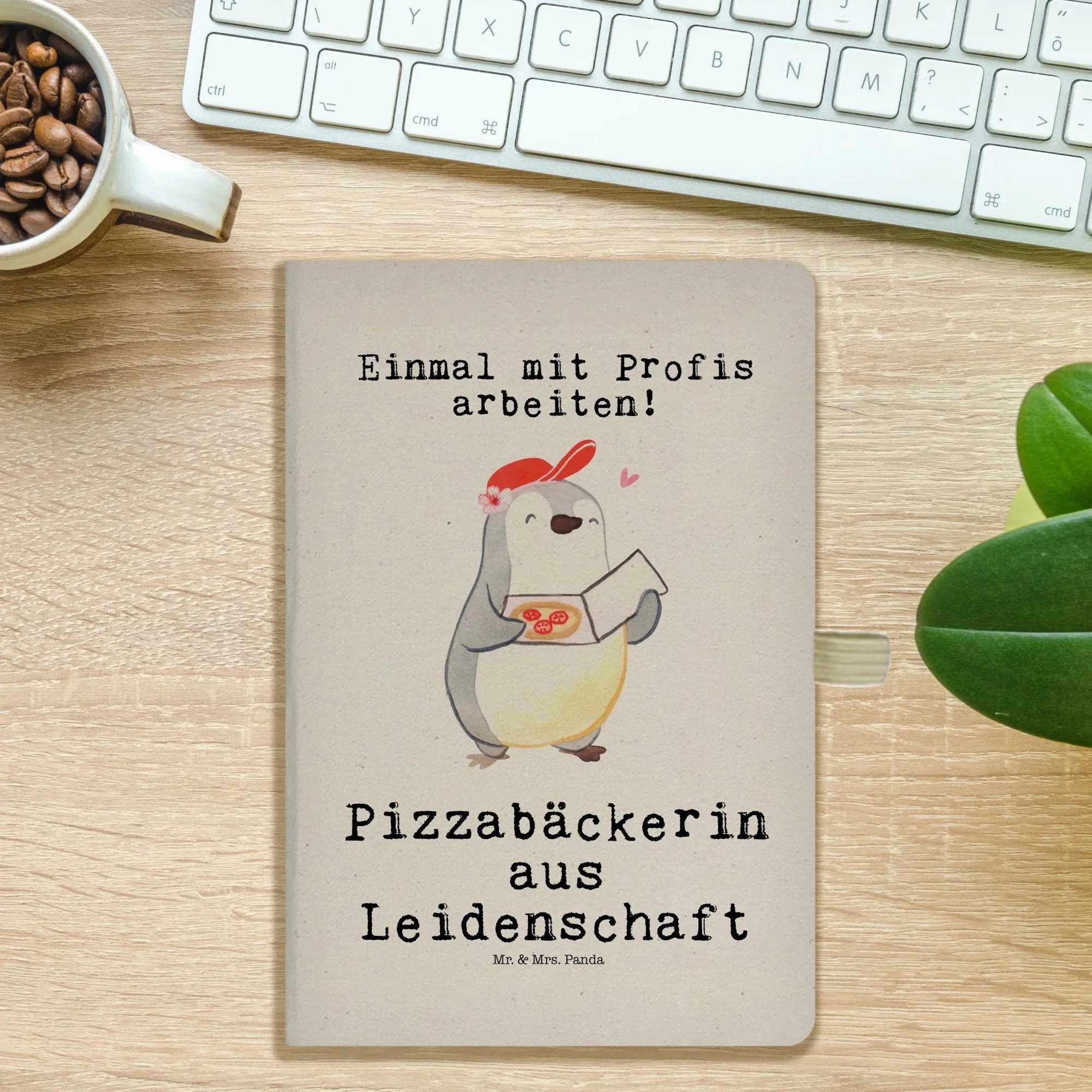 Thumbnail - Mr. & Mrs. Panda Notizbuch Pizzabäckerin Leidenschaft - Transparent - Geschenk, Lieferbringdiens Mr. & Mrs. Panda, Inspi...