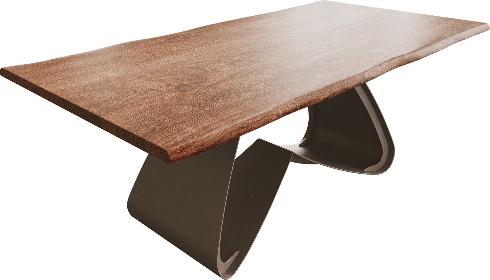 DELIFE Esstisch Edge, Akazie Braun 200x100 günstig online kaufen