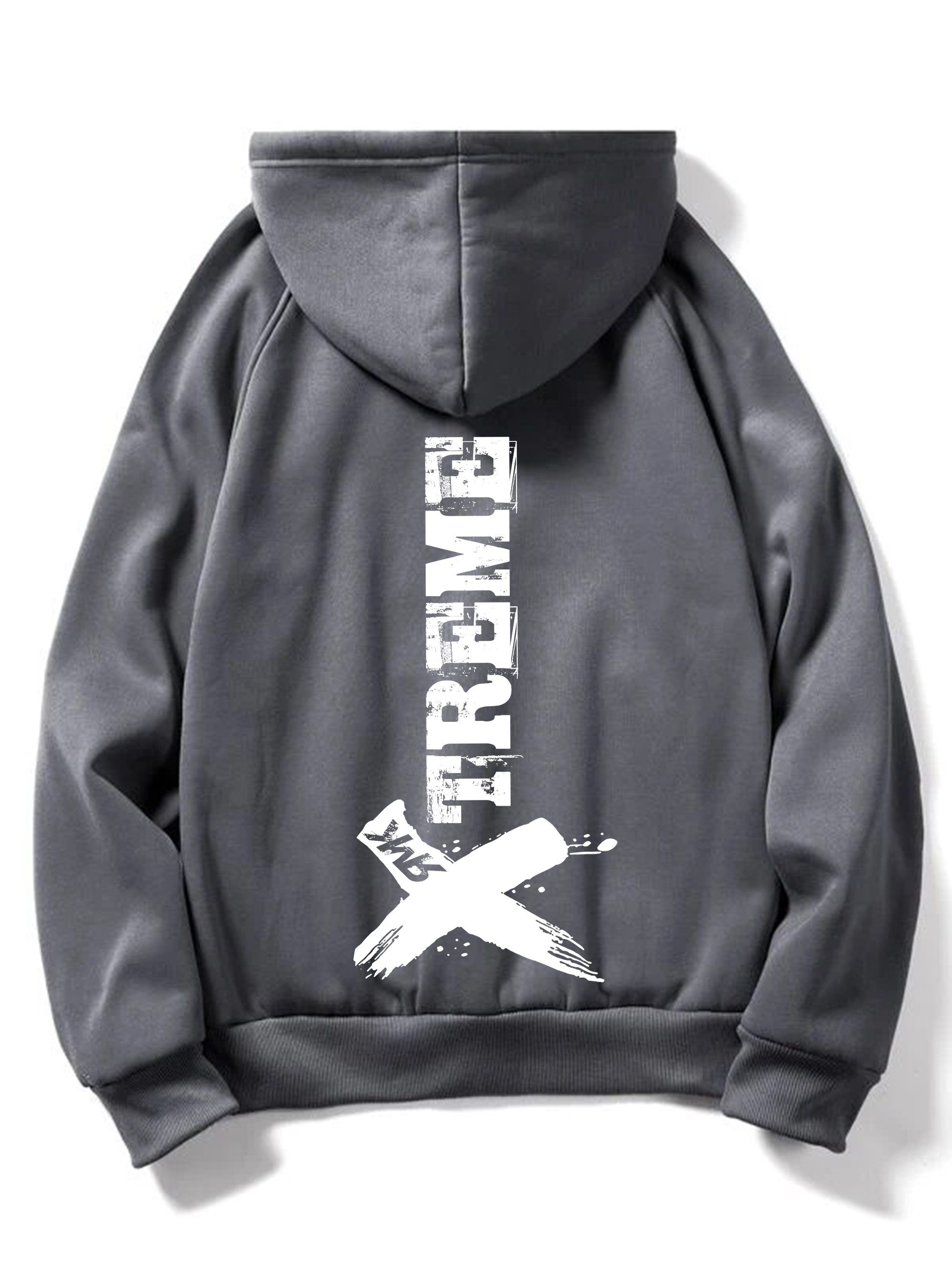 RMK Kapuzenpullover Herren Hoodie Pullover Pulli Langarmshirt Longsleeve mit Taschen Print mit Kapuze