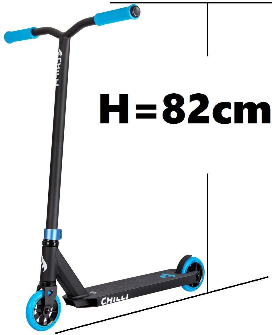 Chilli Pro Scooter Stuntscooter Chilli Pro Base Stunt-scooter H=82cm schwarz / blau