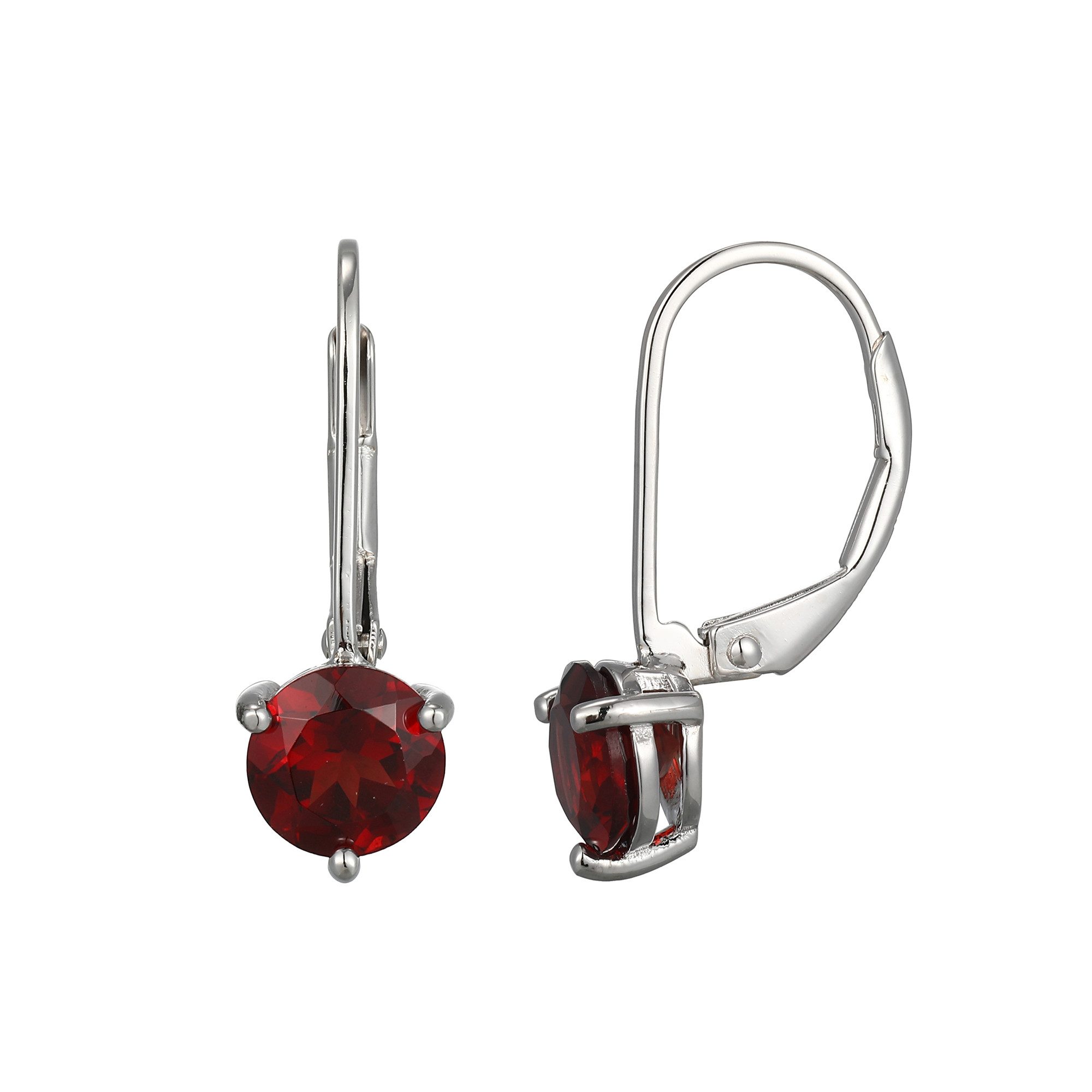 Cavill Ohrring-Set Cavill Sterlingsilber Ohrringe Damen, 1,56 ct rote Granate, rhodiniert (2-tlg)