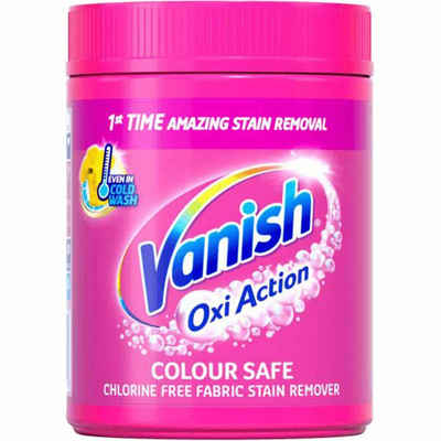 VANISH Vanish Oxi Action Color Schutz Waschmittel 940gr Fleckenentferner Vollwaschmittel (für bunte Wäsche Reinigung Waschpulver Vollwaschmittel Waschmittel Pulver entfernt Flecken Fleckenentferner Wäsche)