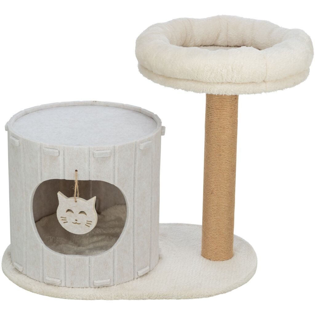TRIXIE Kratzbaum Kratzbaum Filia mit Filzhöhle, cremefarben - diverse - 52 cm