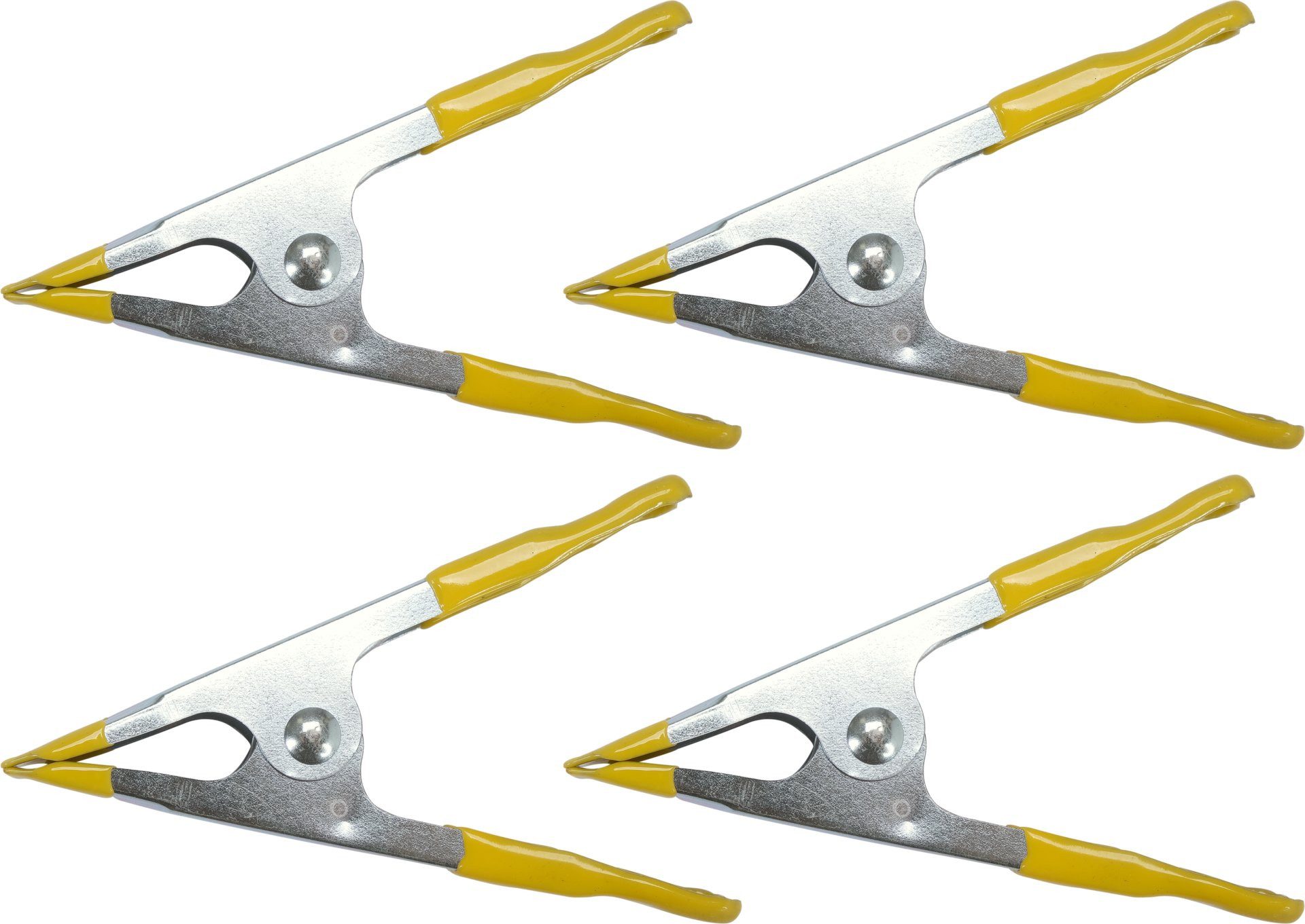 TRIZERATOP Schraubzwinge Clip a molla da 100 mm. Set completo di 4., (Federzwingen 100 mm, 4er-Set)