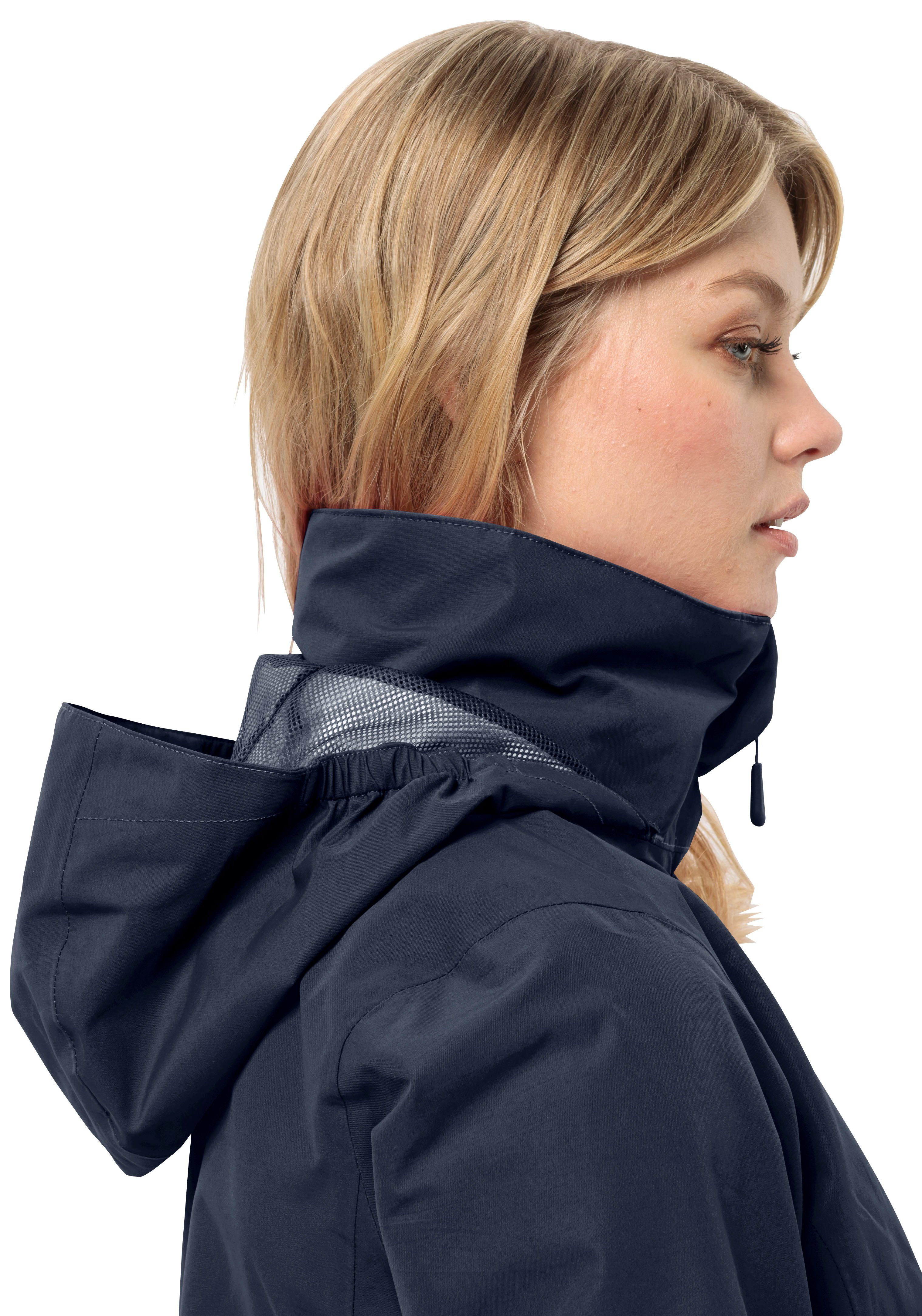 Jack Wolfskin Regenjacke STORMY POINT 2L JKT W mit Kapuze, wasserdicht, winddicht – Bild 5 von 5