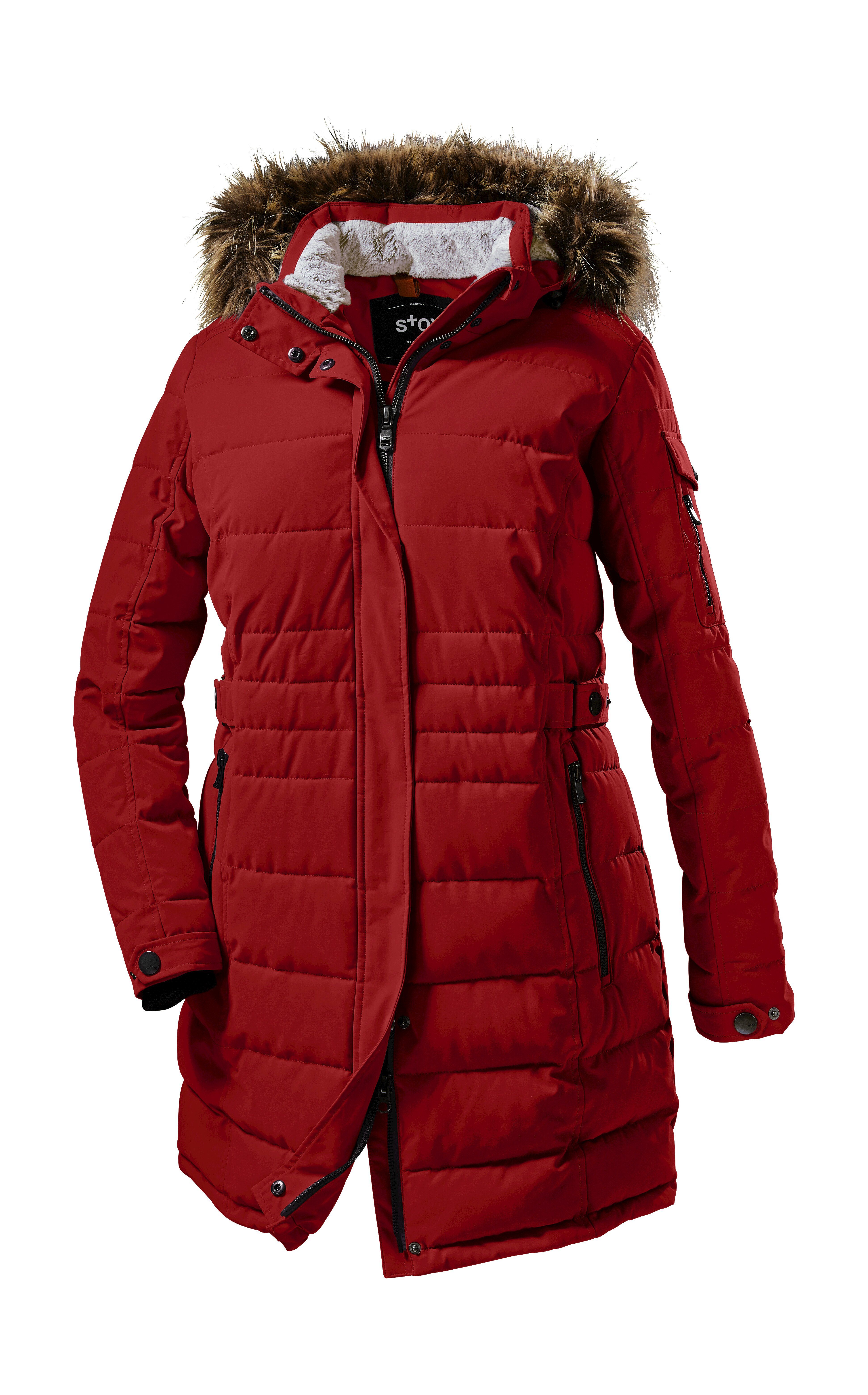 STOY Steppmantel WMN Quilted PRK A rot | Outdoormäntel