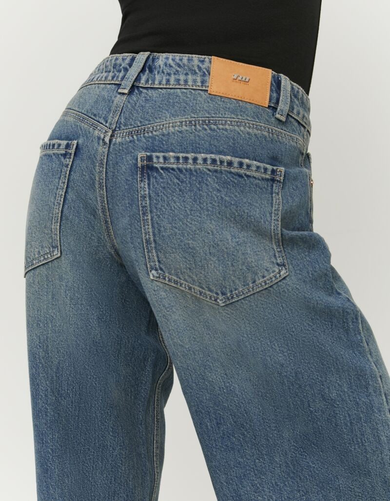 Tally Weijl Low-rise-Jeans SPADEDODA aus hochwertigem Baumwoll-Lyocell-Mix, tief geschnitten in weitem Fit