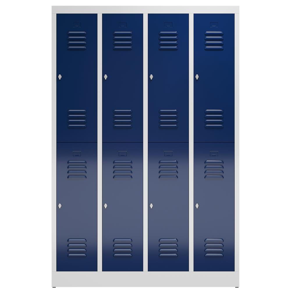 Steelboxx Spind ClassiX Garderobenschrank, 4 Abteile günstig online kaufen