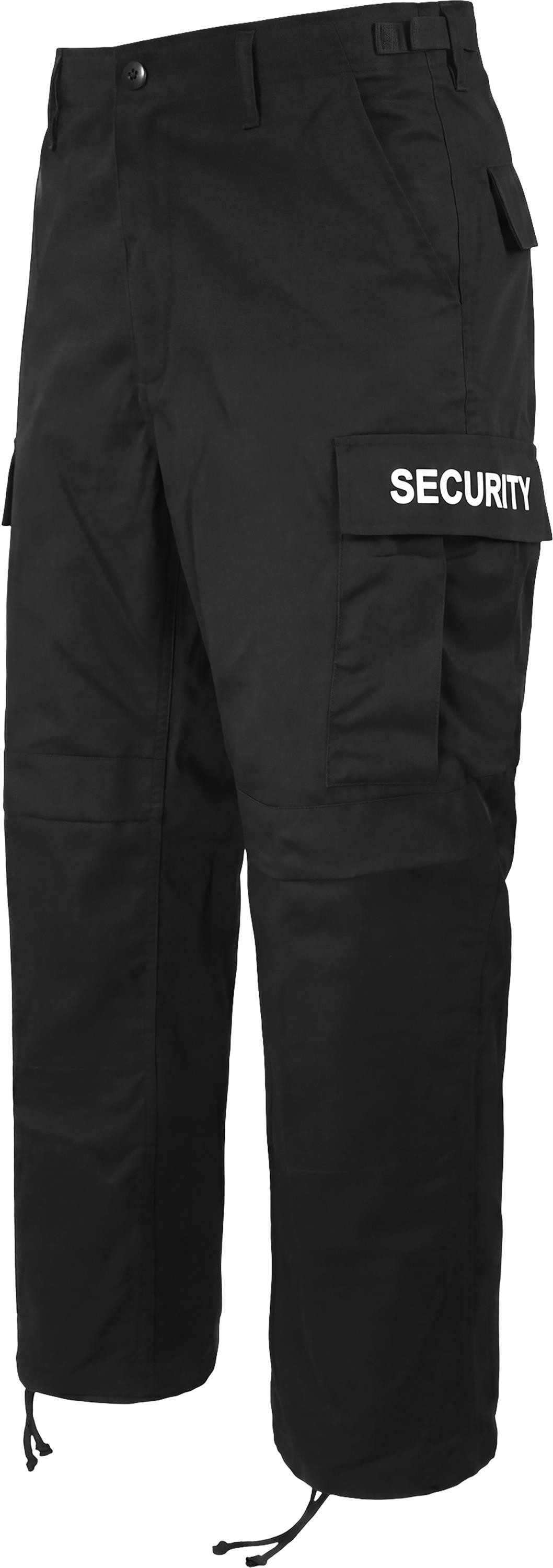 normani Outdoorhose Herren Rangerhose SECURITY Security Hose Feldhose Arbeitshose mit Schirftzug beidseitig