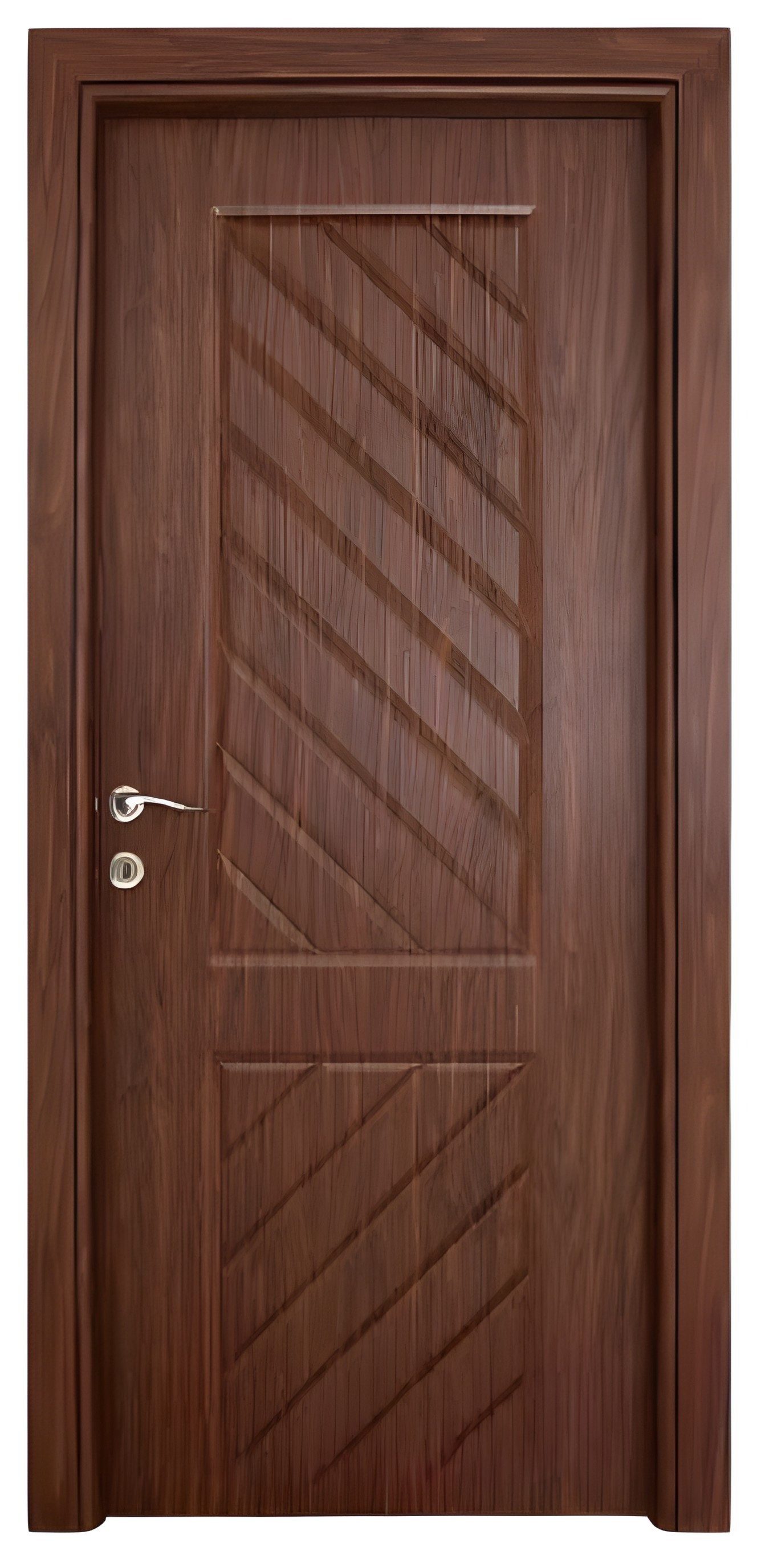 JVmoebel Zimmertür Braune Designer Einzeltür aus hochwertigem Material