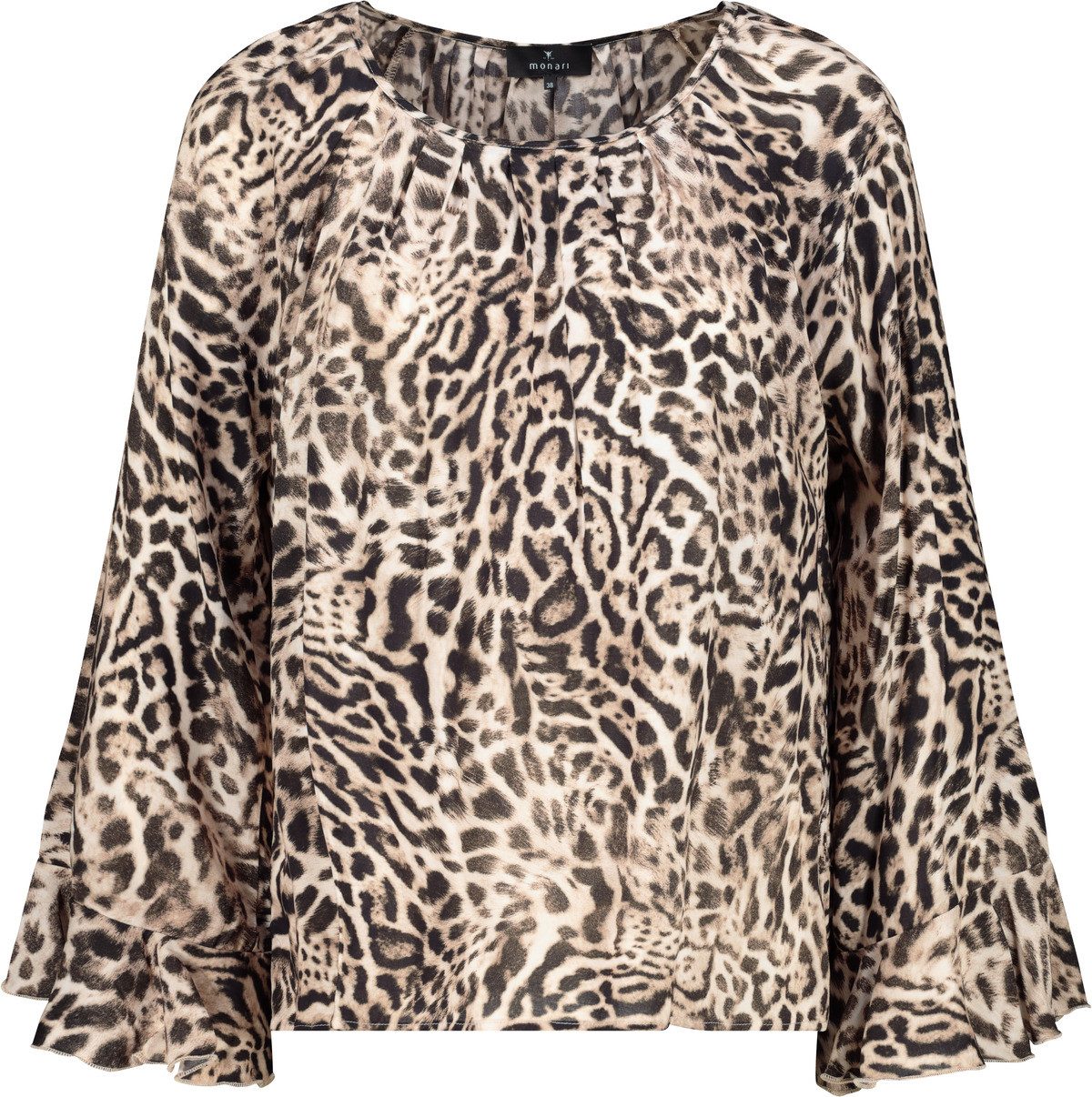 Monari Hemdbluse Bluse dark chocolate gemustert günstig online kaufen