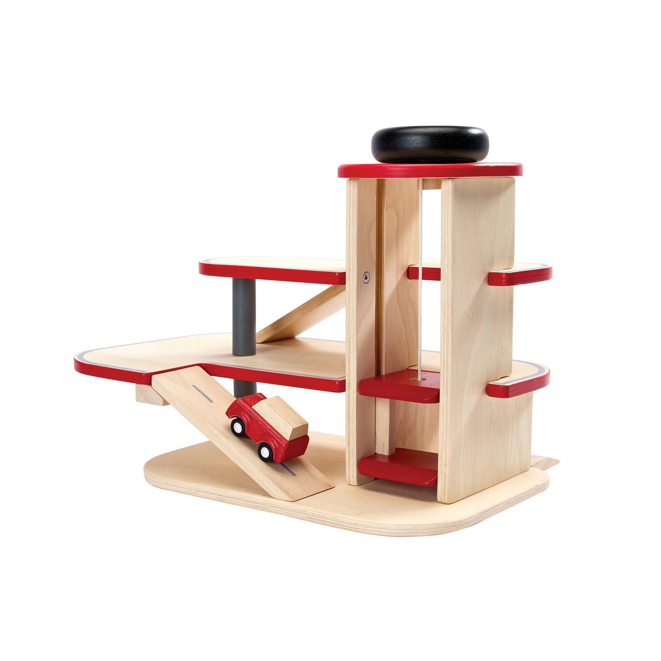Plantoys Spiel-Parkgarage PlanToys- Stadtparkhaus 28x23x38 cm - 3y+, inklusive 1 Fahrzeug