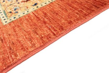 Wollteppich Bachtiari Teppich handgeknüpft orange, morgenland, rechteckig, Höhe: 8 mm