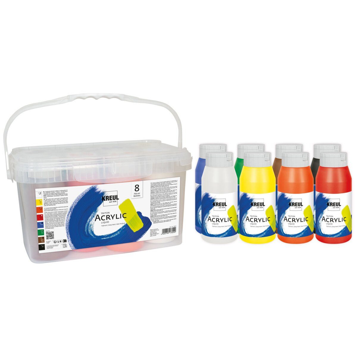 C. KREUL Acrylfarbe KREUL Triton Acrylic Liquid Powerpack 8x750ml