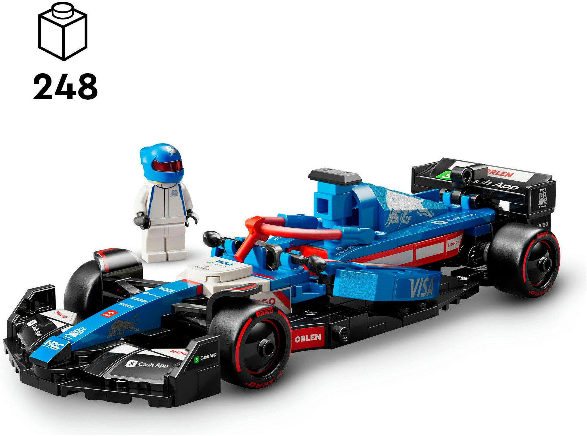 LEGO® Visa Cash App RB VCARB 01 F1® Rennauto (77246), LEGO® Speed Champions Konstruktionsspielsteine, (248 St), Made in Europe