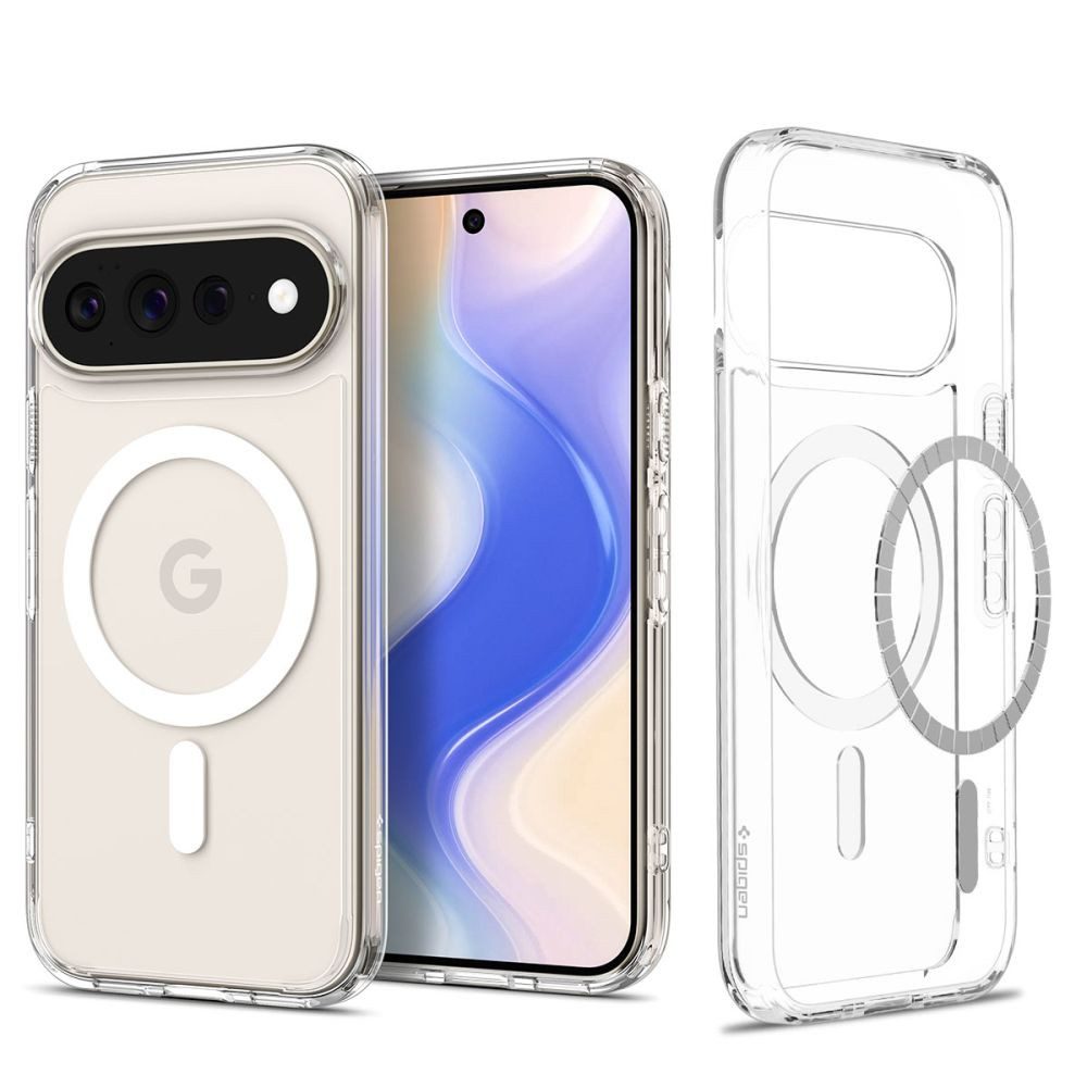 Spigen Hybrid Schutzhülle Magnethülle Handycover, Spar-Set, 1-tlg., MagSafe-Ring, TPU & Polycarbonat, Luftkissenecken