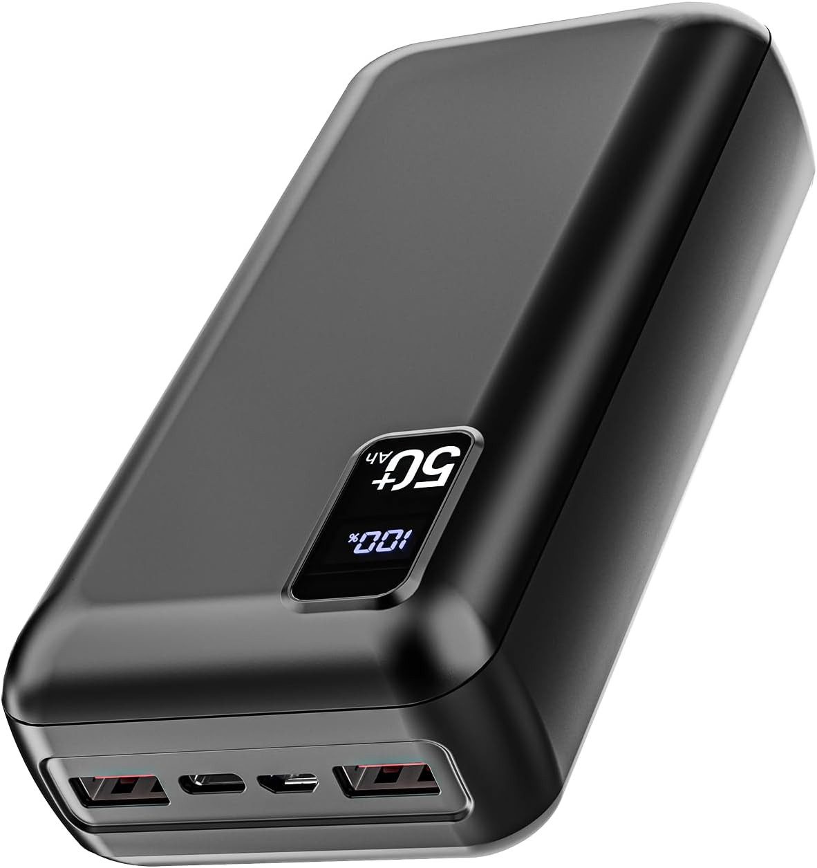 Nivzo 50000 mAh große kapazität Powerbank, 5 Ausgänge, 22,5W, LED Display Powerbank powerbanks mit LED Display 50000 mAh, 3 Ausgängen&2 Eingängen, Schnellladegerät Batterie Ladegerät Für Handy