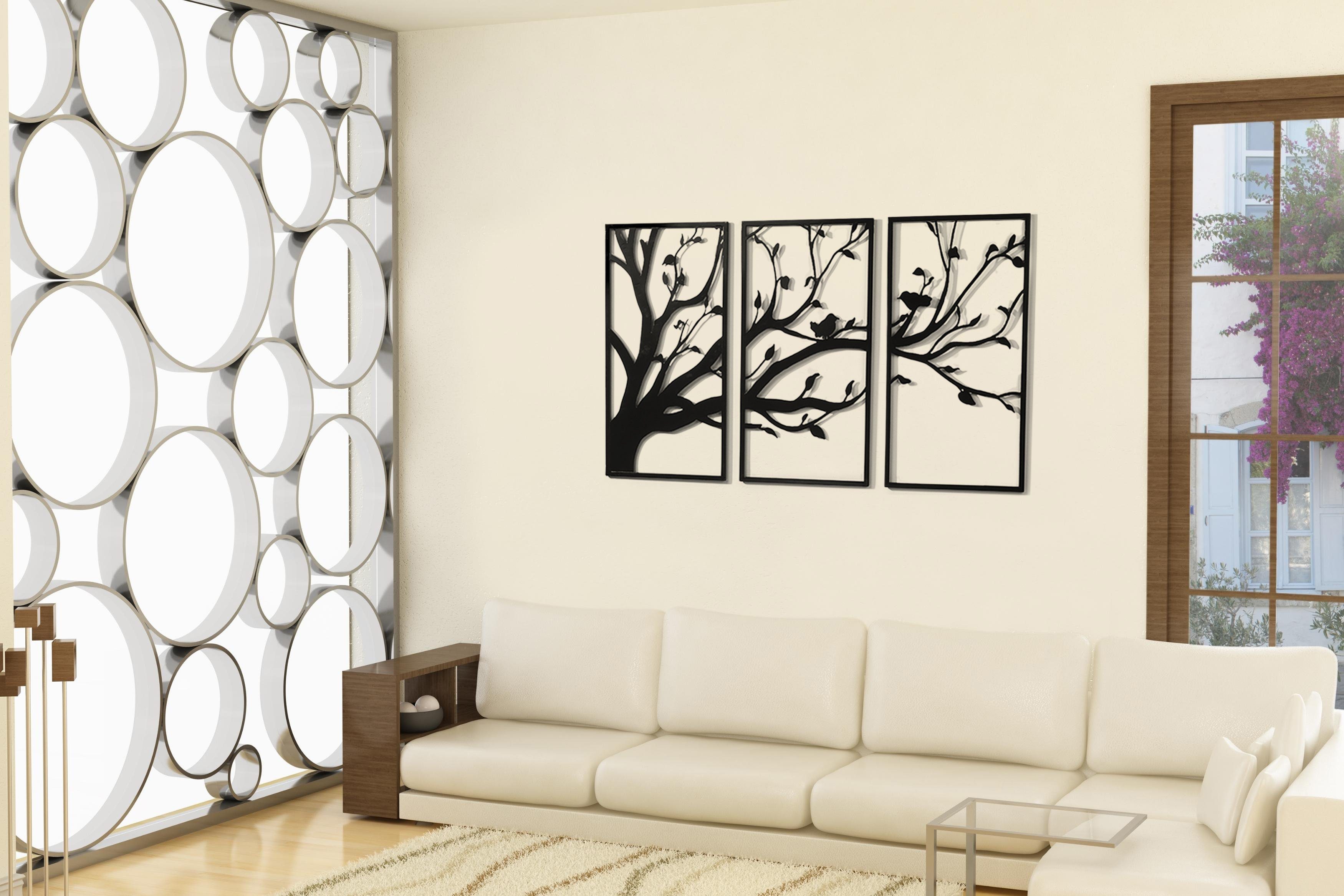 Kobolo Wandbild Metallbild TREE dreiteilig aus günstig online kaufen