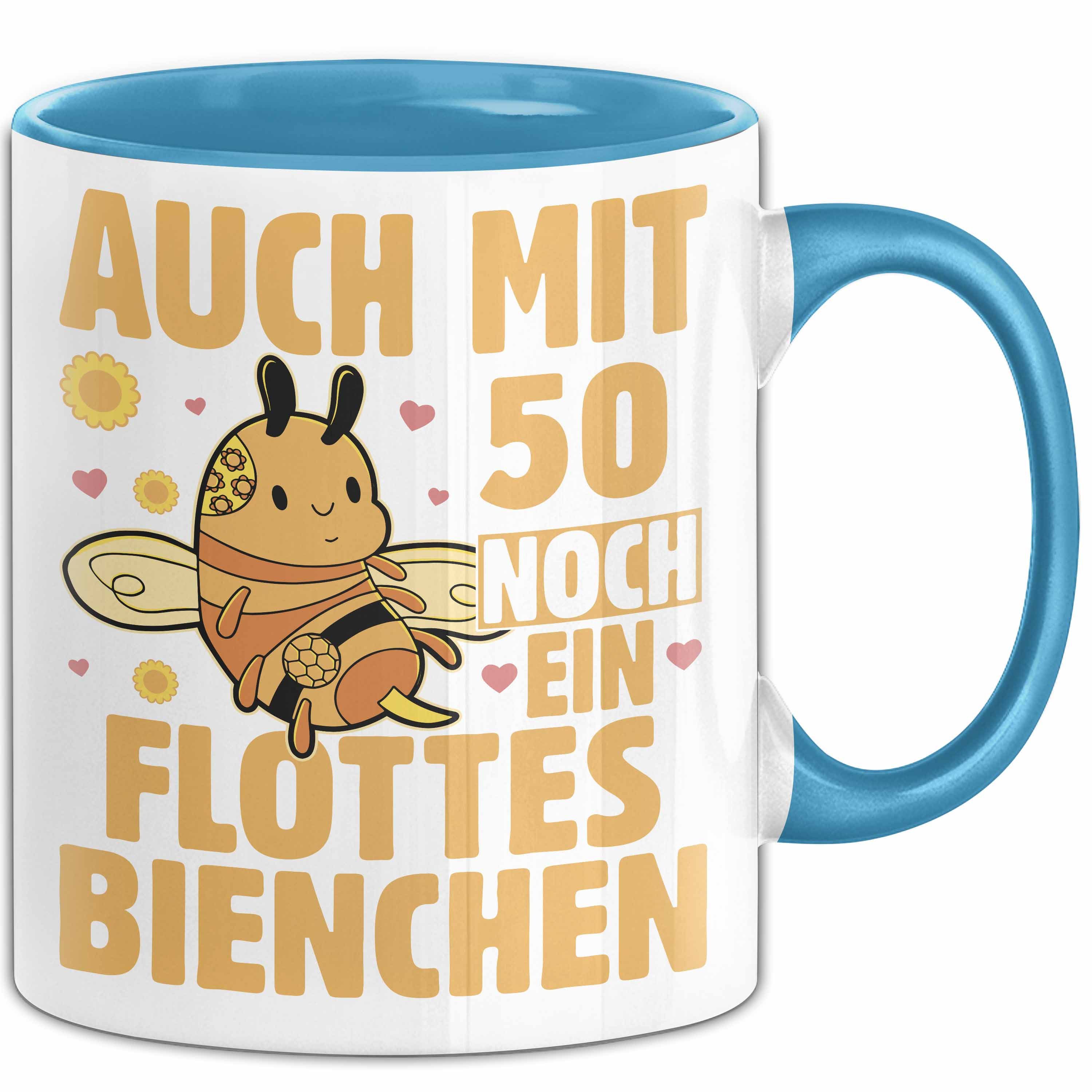 Trendation Tasse 50. Geburtstag Tasse Geschenk Frauen Mutter Lustig Auch mit 50 Noch