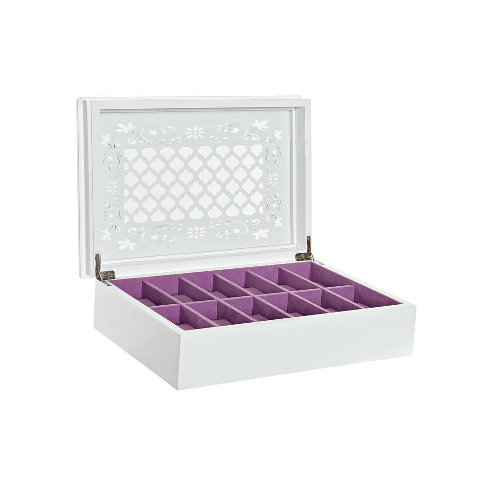 DKD Home Decor Schmuckkasten Box-Schmuckkästchen DKD Home Decor Uhren Glas Romantisch Holz MDF 29 x