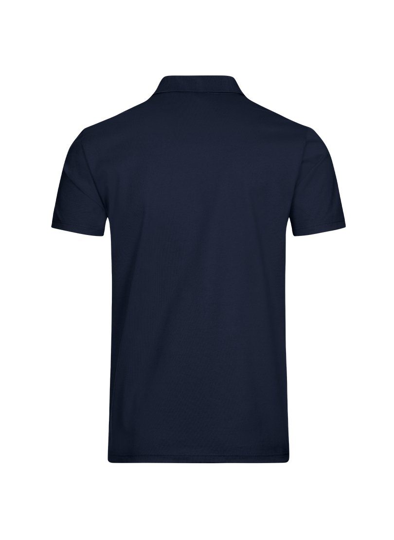TRIGEMA Poloshirt Trigema Single-Jersey Poloshirt navy aus