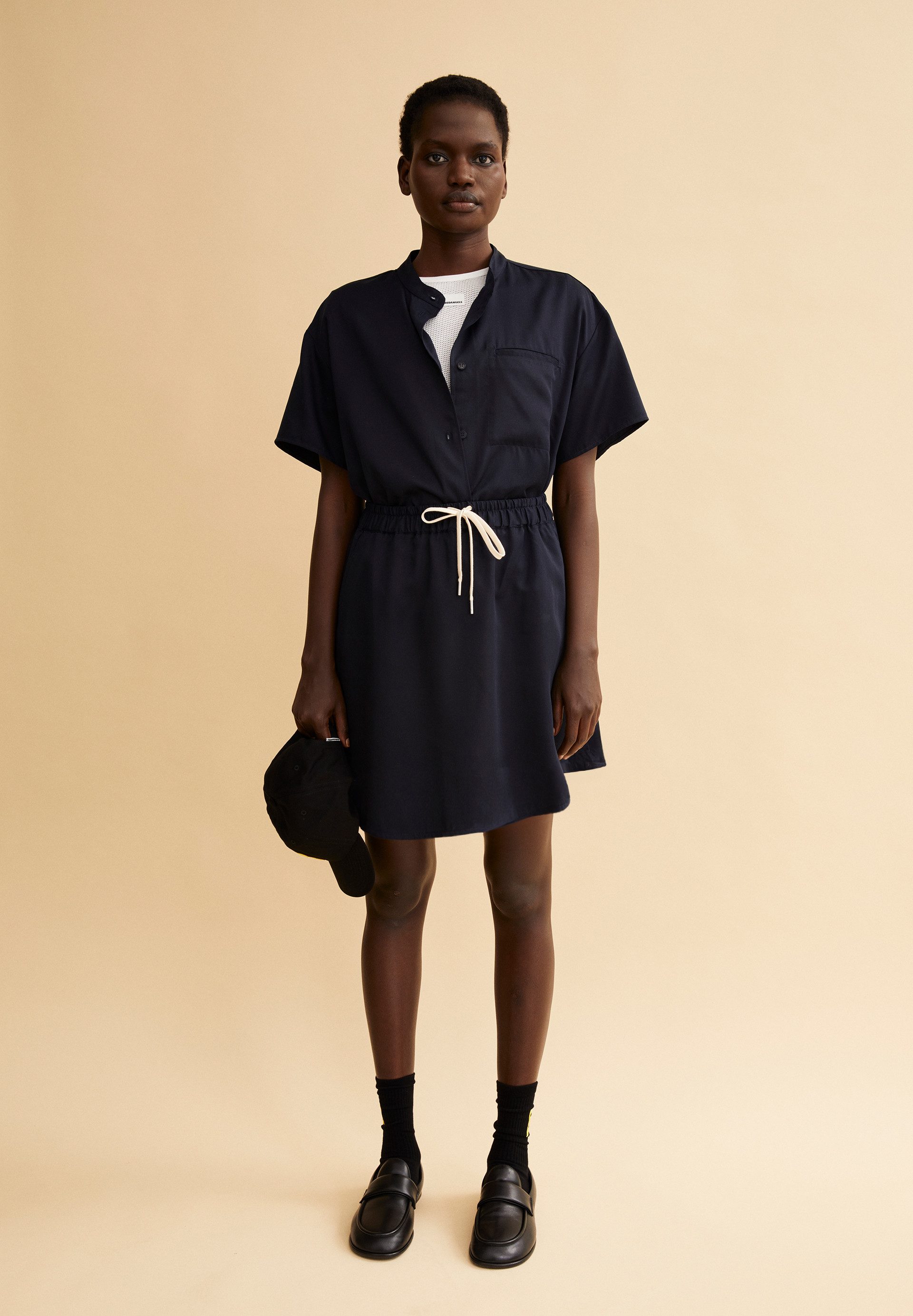 Armedangels Jerseyrock NIKKIAA Webrock aus TENCEL™ Lyocell (Relaxed Fit) Mini