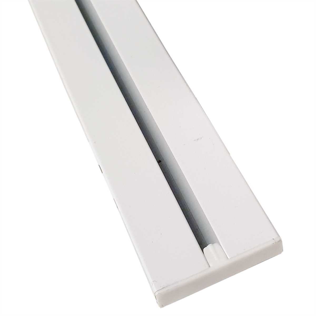 Bestlivings Gardinenschiene, 1-läufig, Fixmaß, verschraubt, Flache Aluminium Schiene (7mm), Längen bis 480cm, (4x120cm)