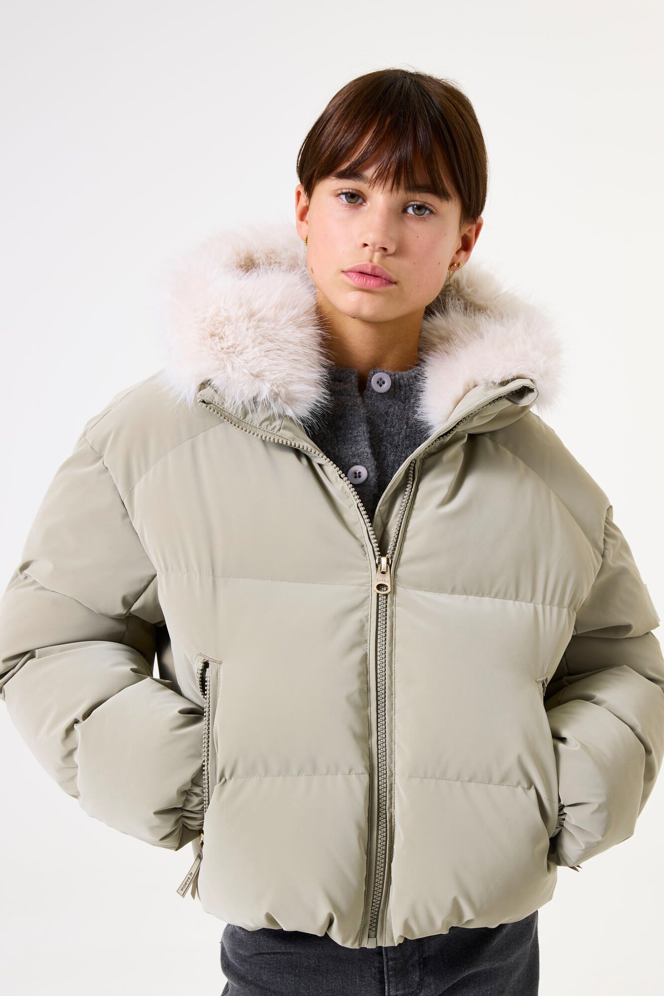 Garcia Winterjacke GJ520801 in soft sage