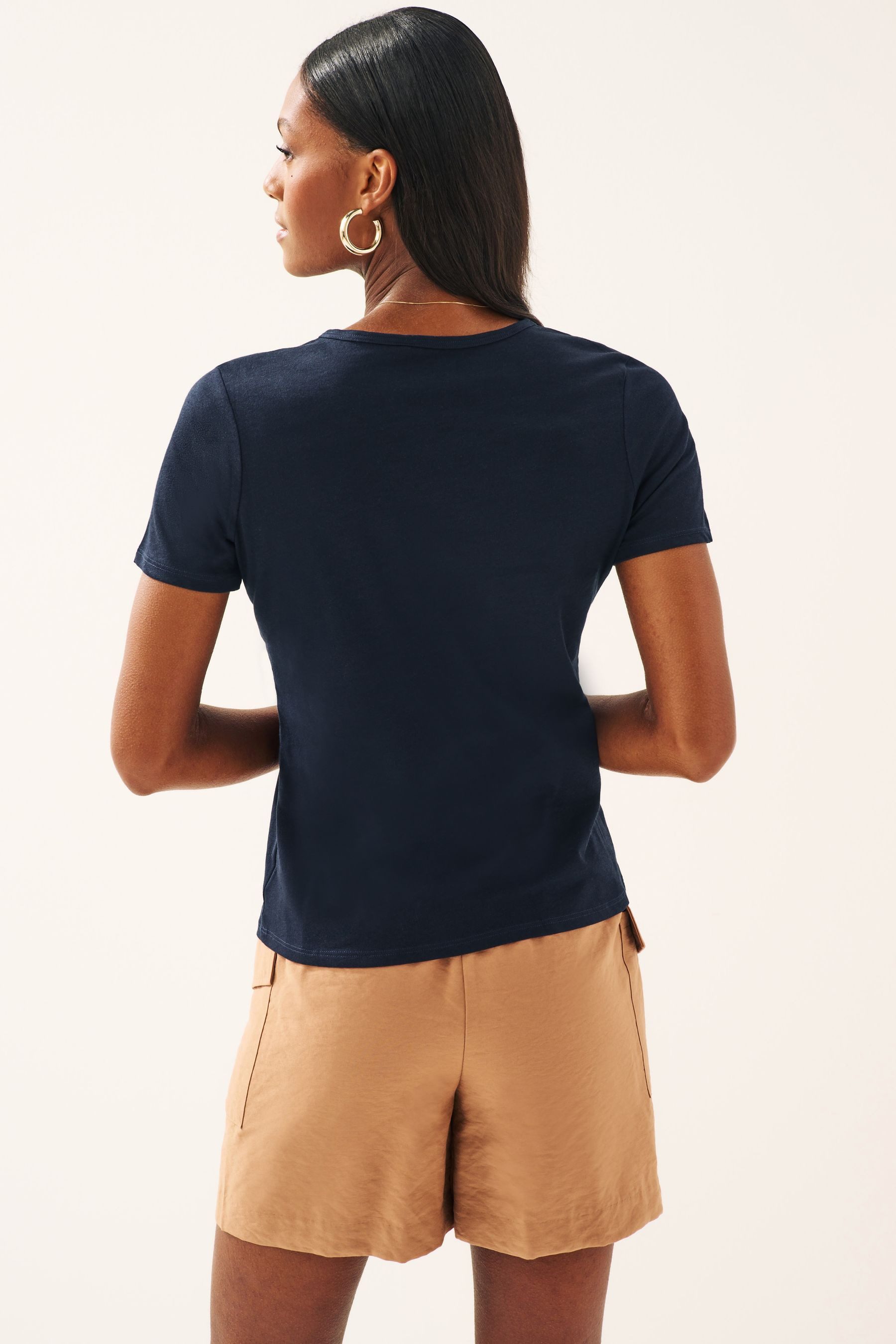 Next T-Shirt Everyday Kurzarm-T-Shirt mit Rundhalsausschnitt günstig online kaufen