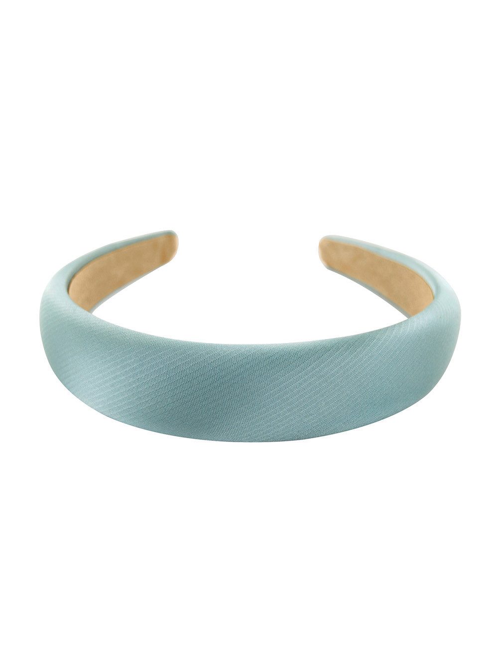 axy Haarreif Breiter Haarreif mit Stoff gepolstertes Metallicfarbe, Vintage Damen Haareifen in Metallic-Optik Haarband