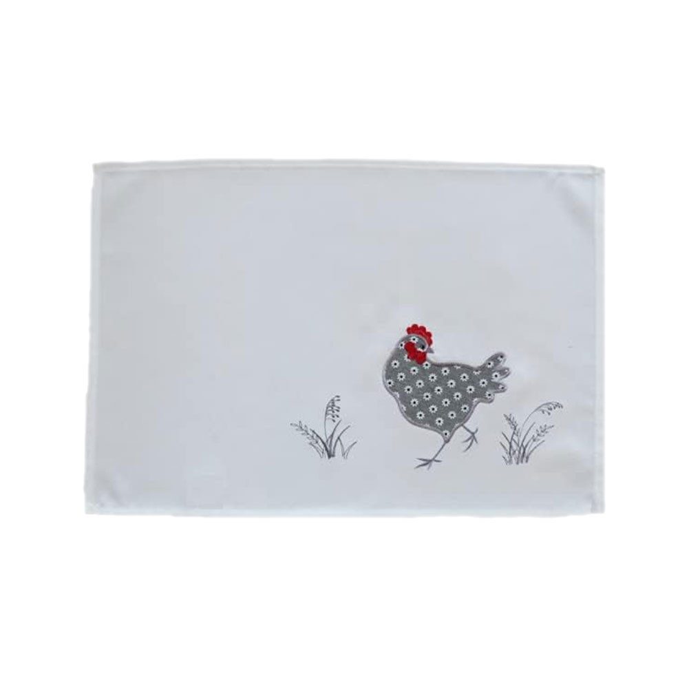 texpot Tischdecke Tischläufer Stickerei Hahn Ostern (1-tlg)